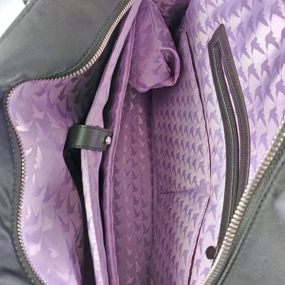 Lo & Sons OG Large Black Nylon Weekender Laptop Bag Travel Tote - Picture 14 of 15